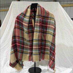 Chic Soul Multicolor Plaid Scarf